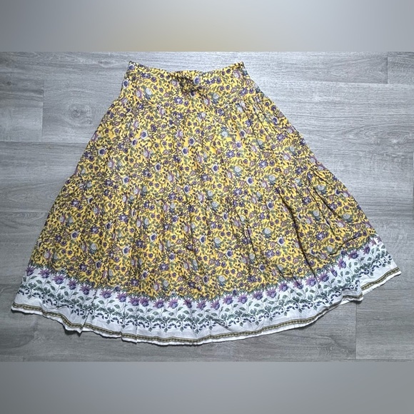 Chelsea & Violet Floral Midi Boho Skirt – Size Small - Picture 1 of 4